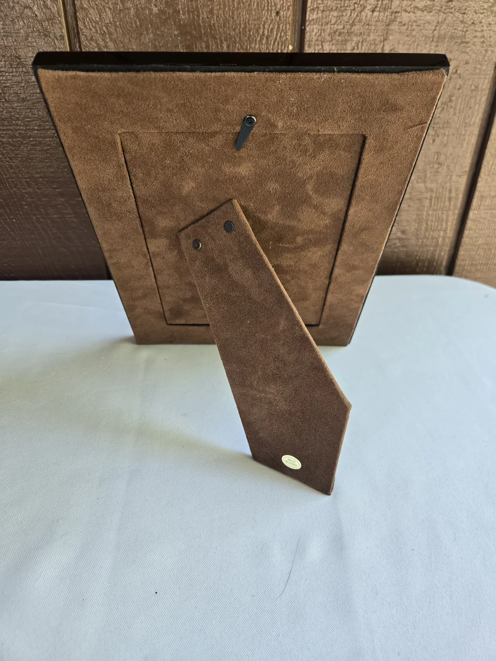 Wooden Picture Frame with Decorative Inlay
